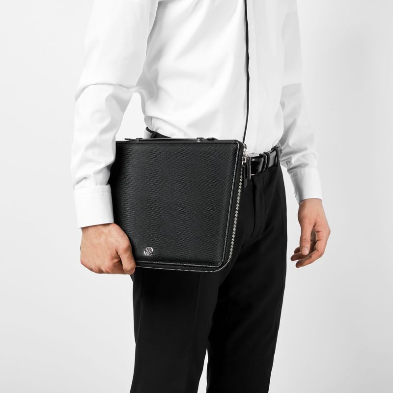 Conference folder zip A4 Regent Black - 5
