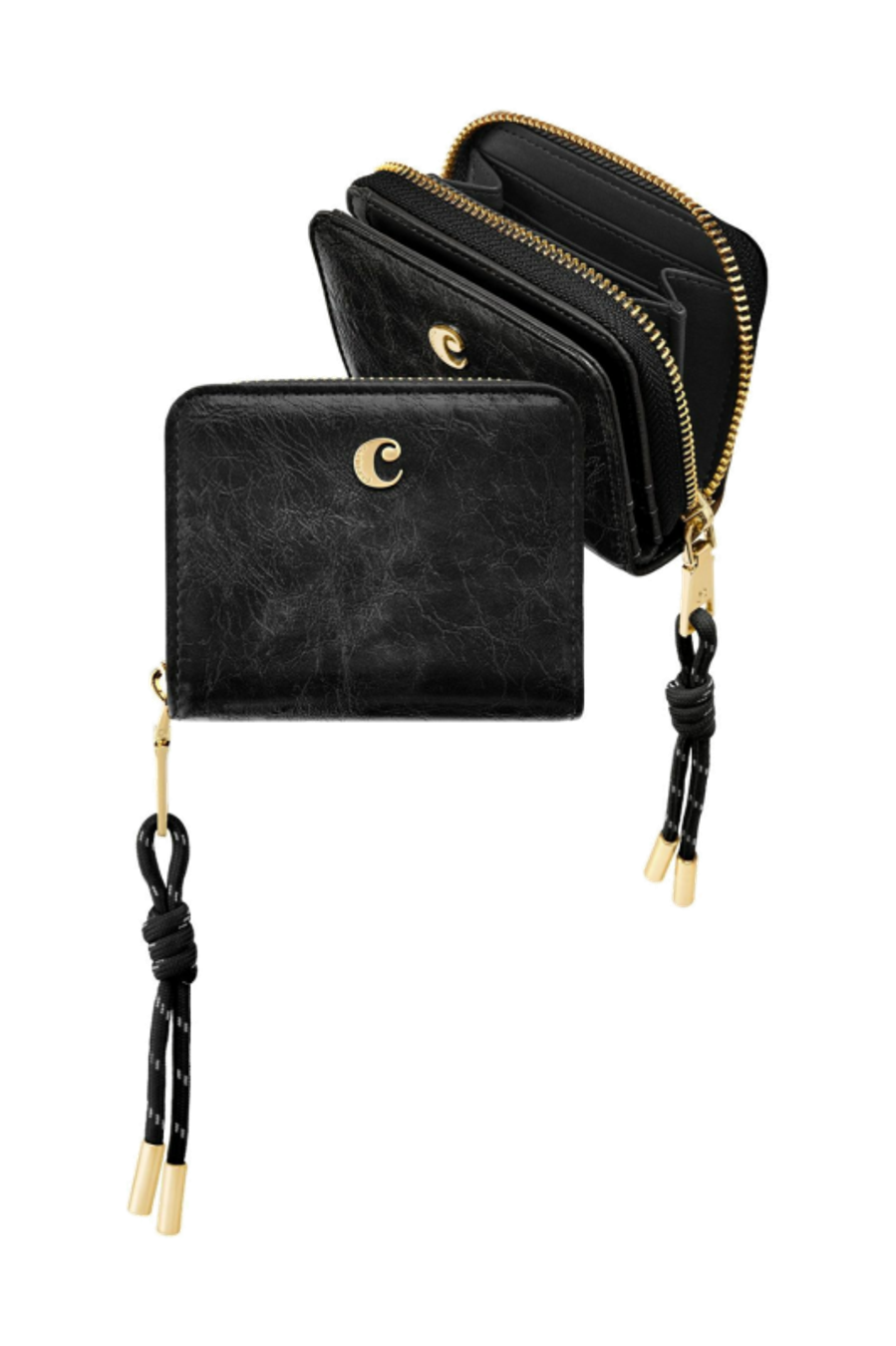Portafoglio per carte con patta Philomène Black