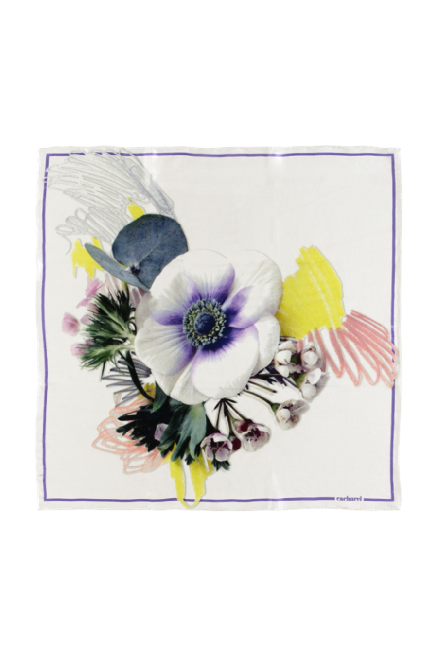 Sciarpa di seta Madeleine White