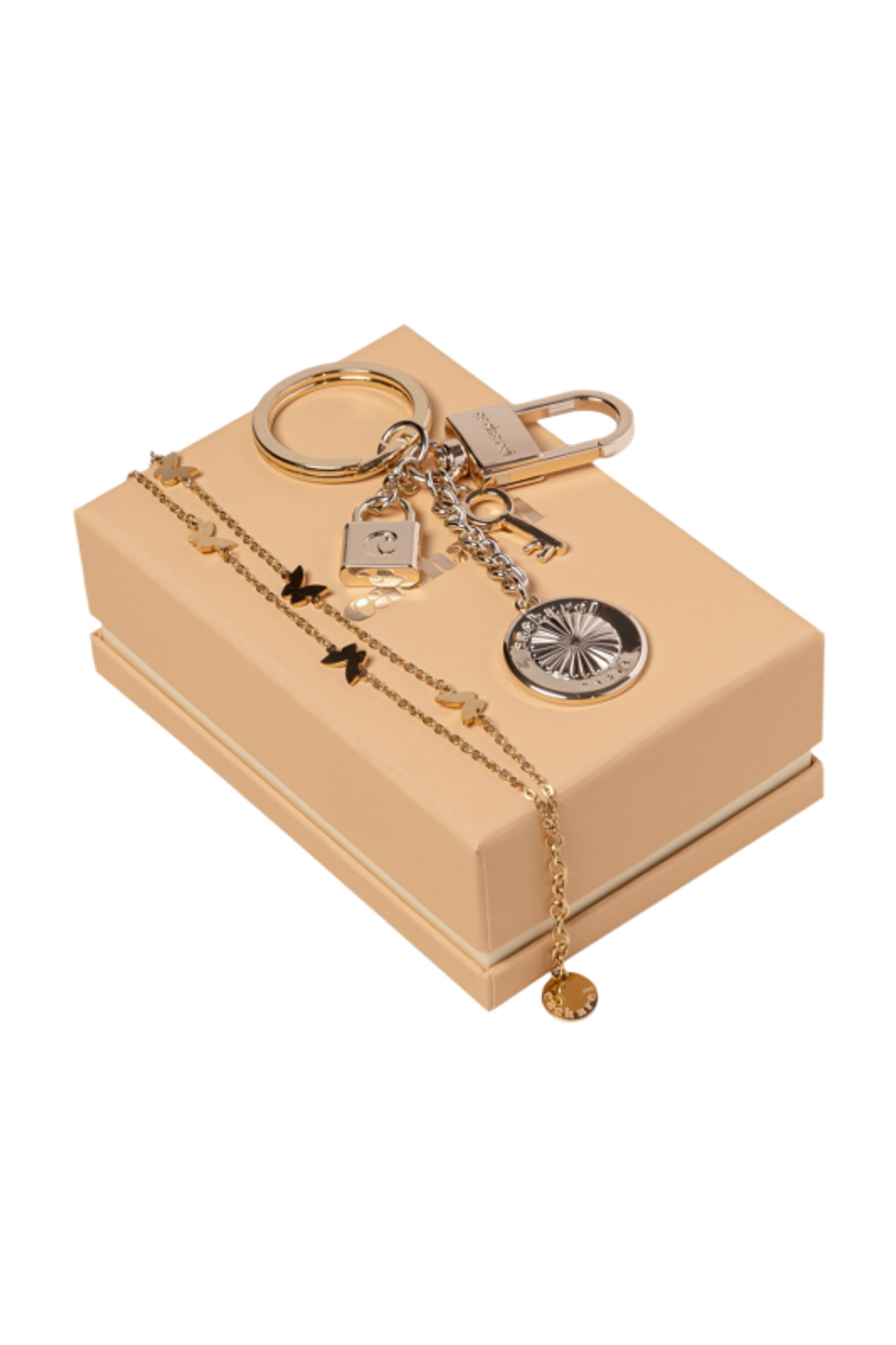 Set Cacharel Gold (schlüsselring & armband)