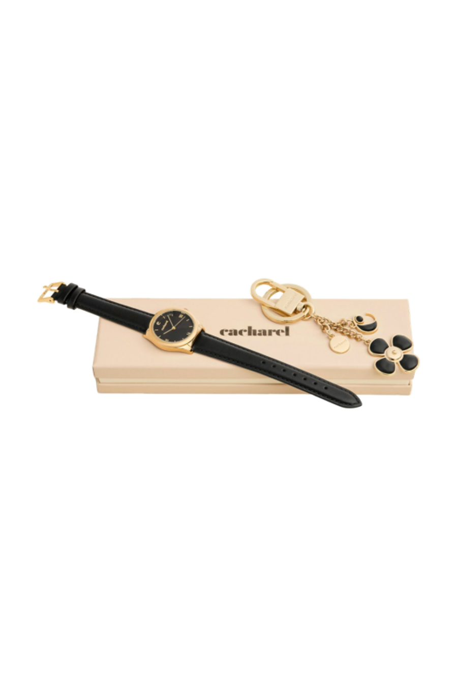 Set Vivienne Black (schlüsselring & armbanduhr)