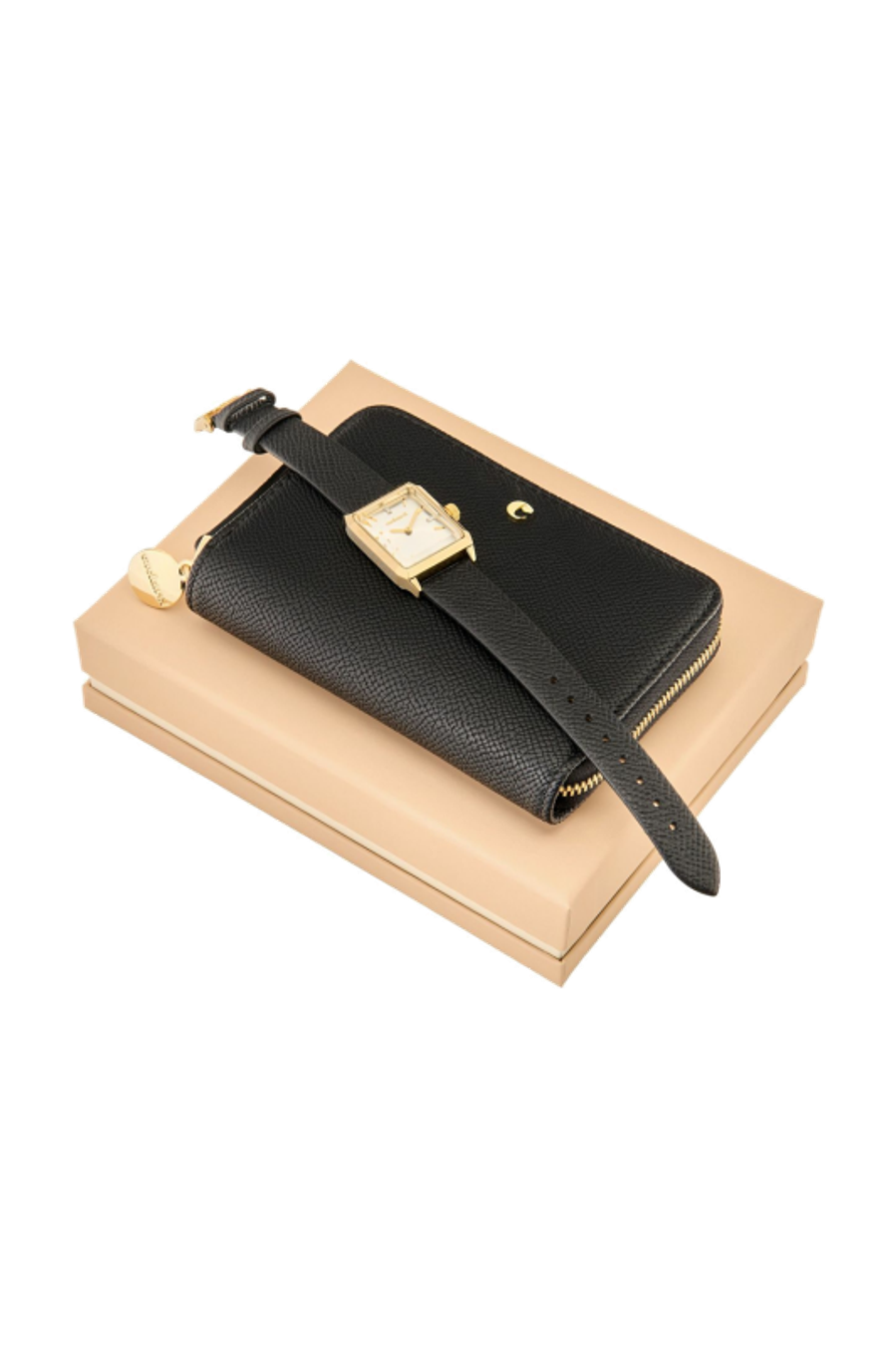 Set Séraphine Black (zip purse & watch)