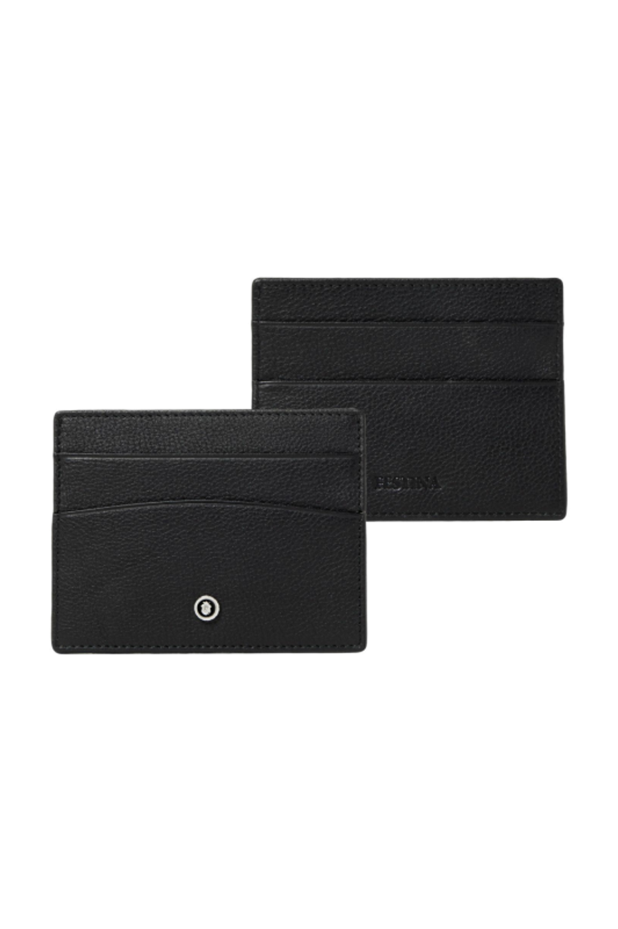 Porta card Button Black
