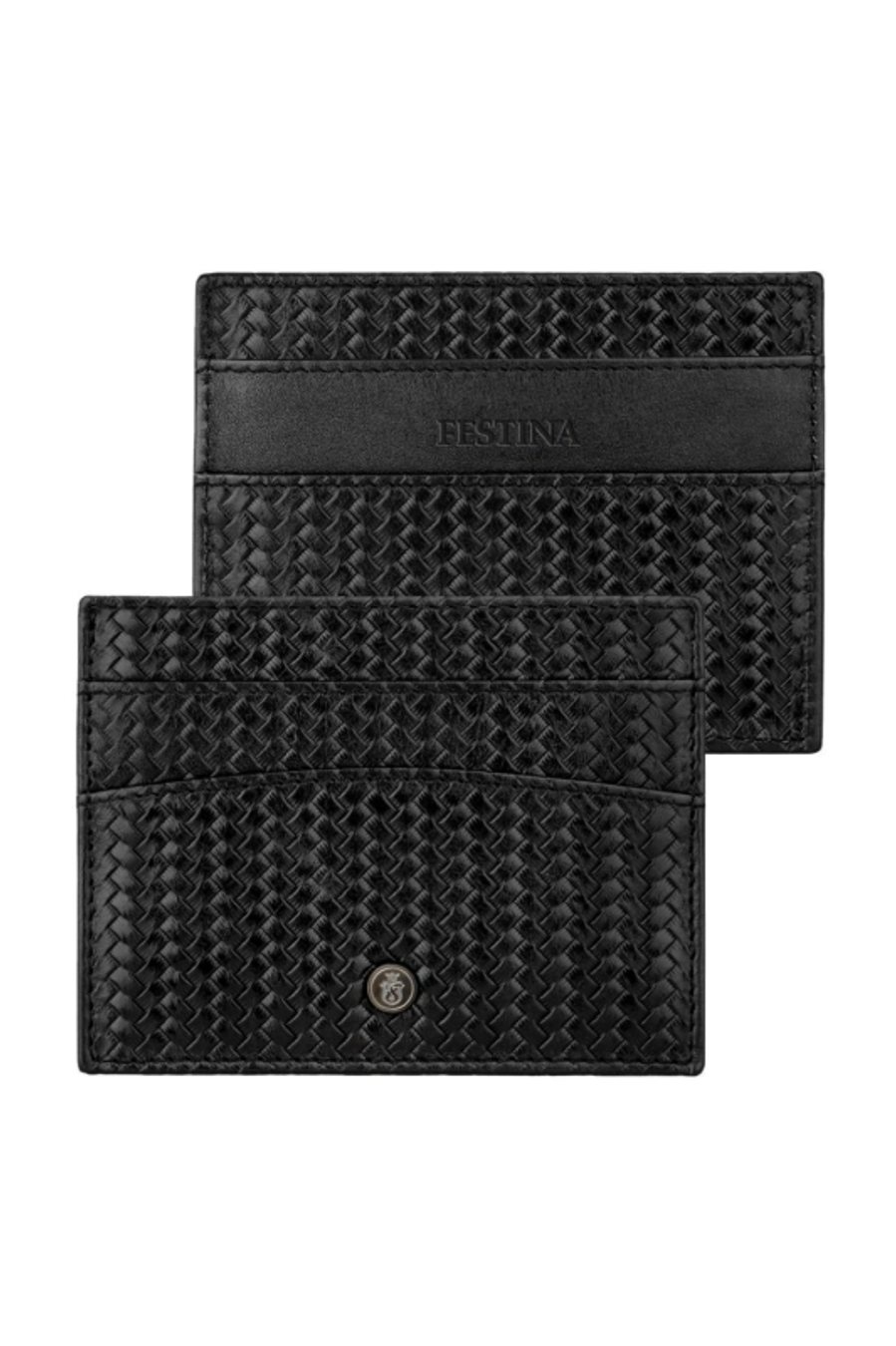 Porte-cartes Interlace Black