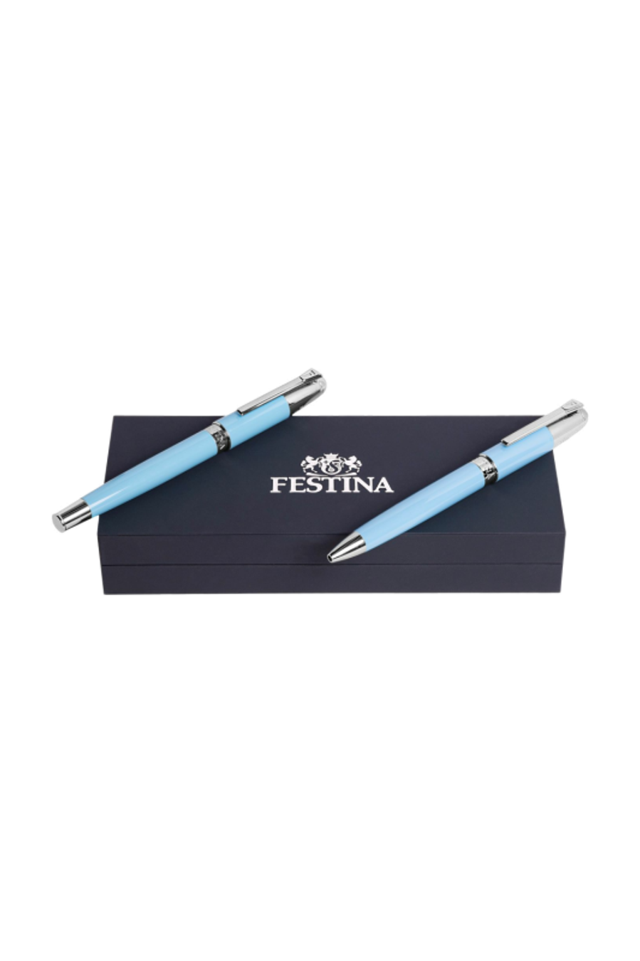 Set Classicals Chrome Light Blue (kugelschreiber & füllfederhalter)
