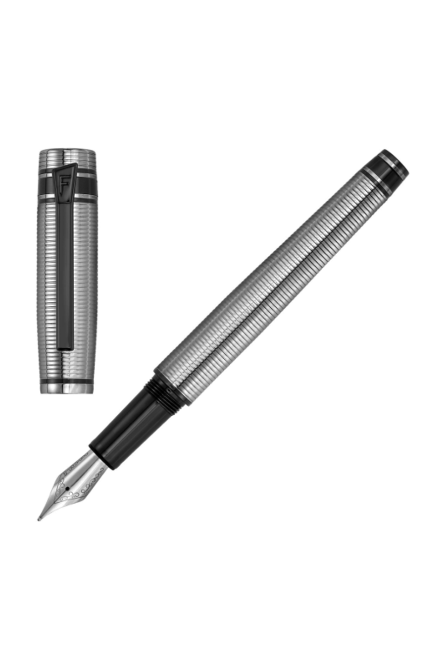 Stilografica Bold Stripe Chrome & Gun
