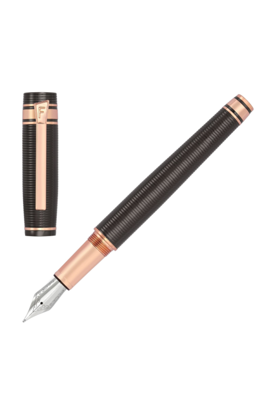 Stylo plume Bold Stripe Gun & Rosegold