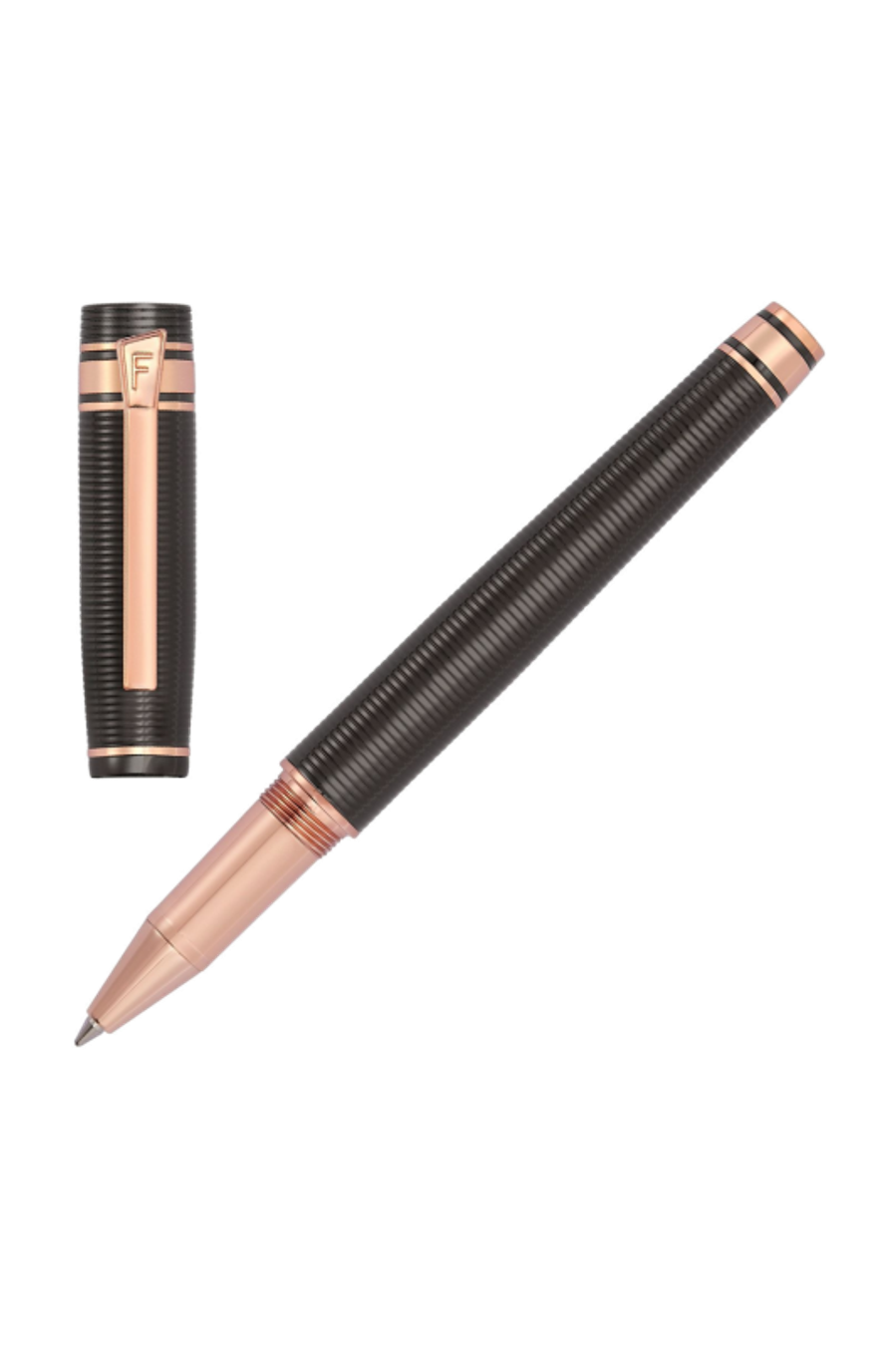 Tintenroller Bold Stripe Gun & Rosegold