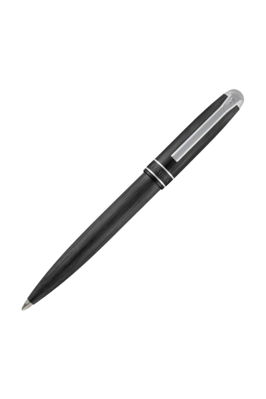 Penna a sfera Classicals Brushed Black & Chrome
