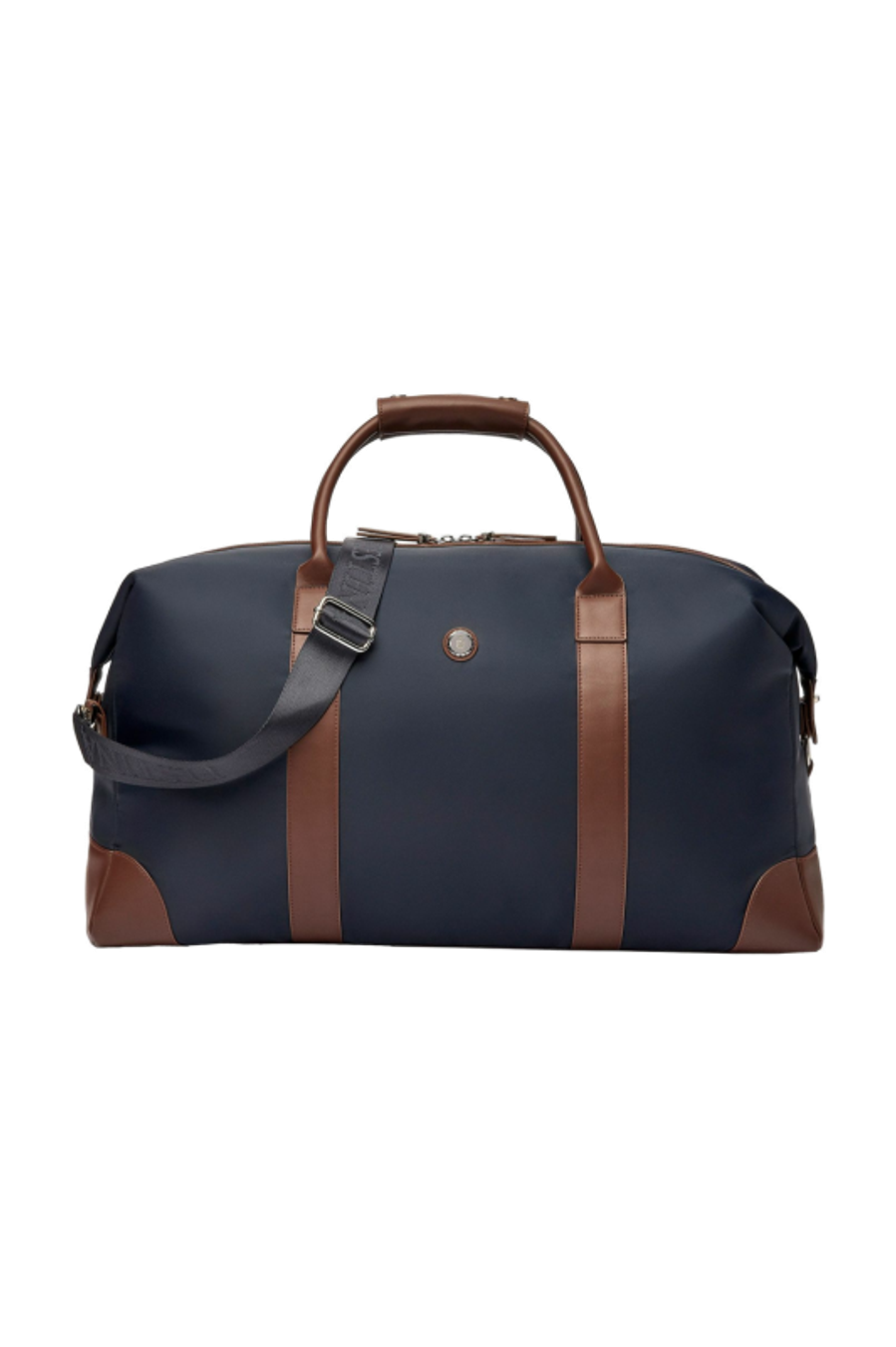 Borsa da viaggio Button Navy & Brown