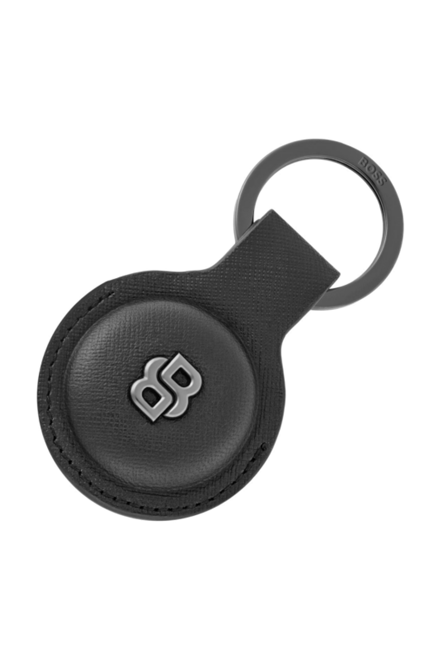 Porte-clefs pour AirTag Double B Saffiano Black