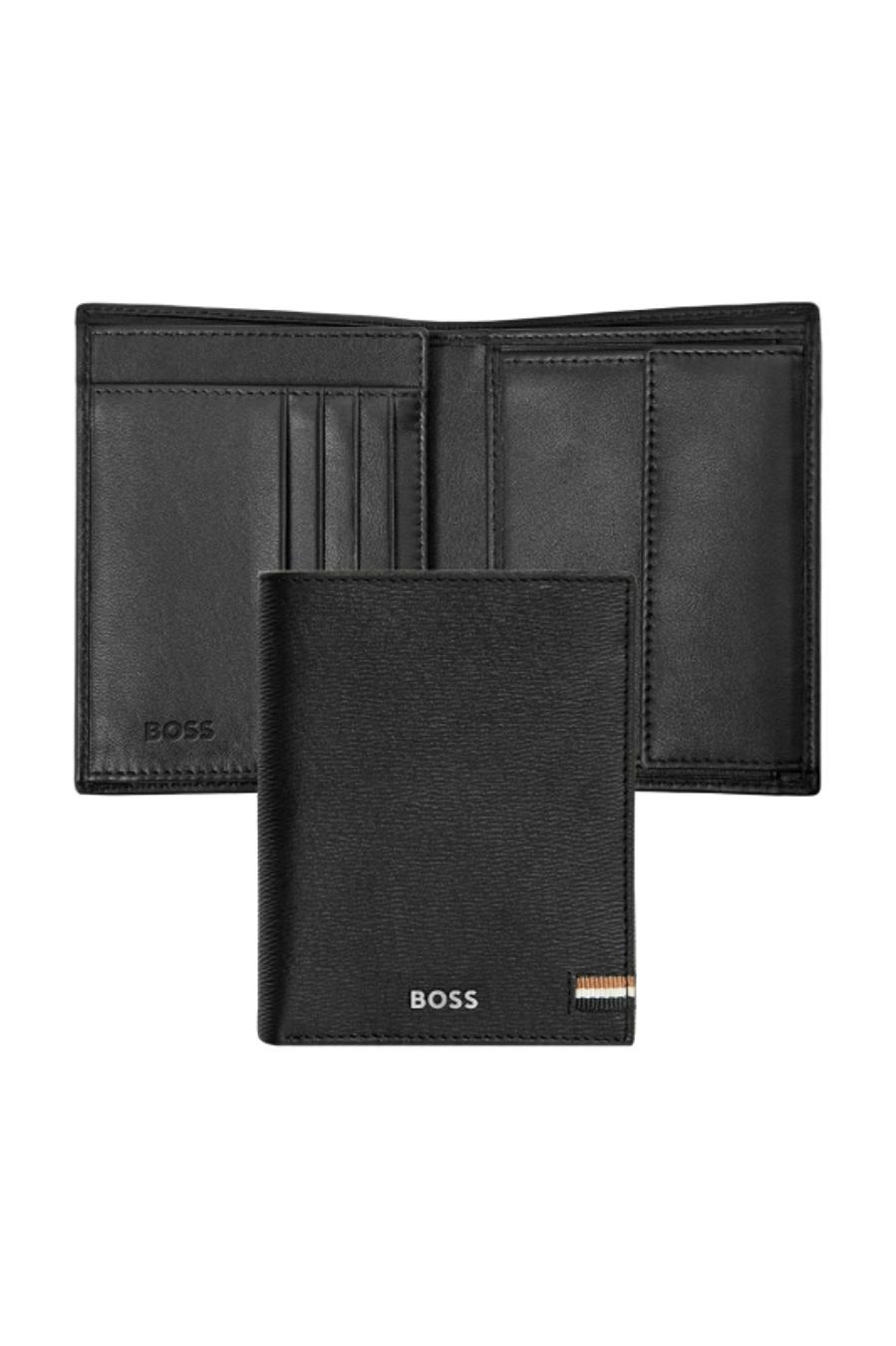 Porte-cartes Flap avec porte-monnaie Iconic Black