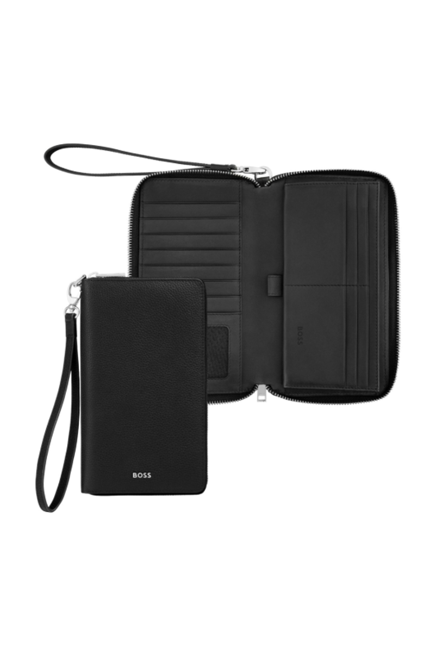 Brieftasche Classic Grained Black