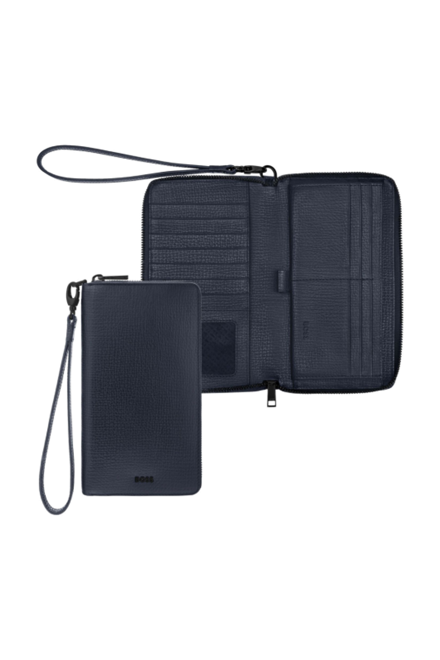 Brieftasche Grid Navy
