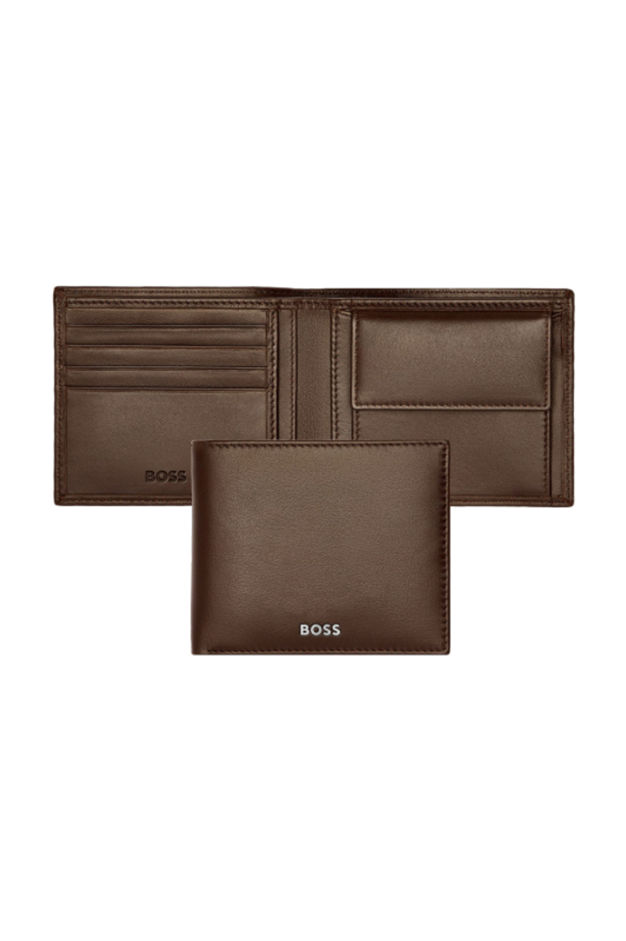 porta monete Classic Smooth Brown