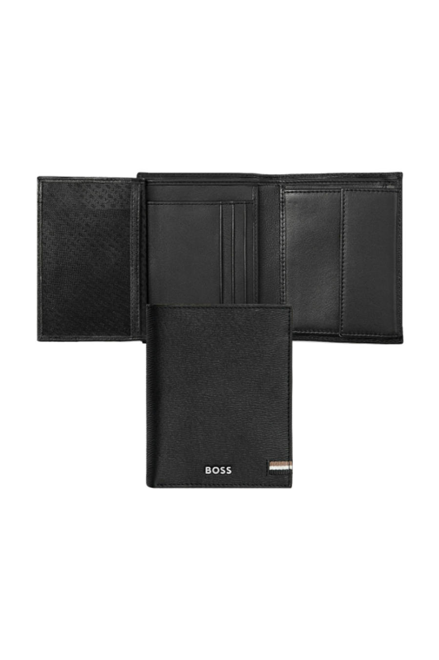 Portafoglio con porta monete Iconic Black