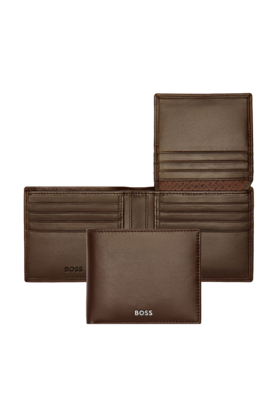 Portafoglio per carte con patta Classic Smooth Brown