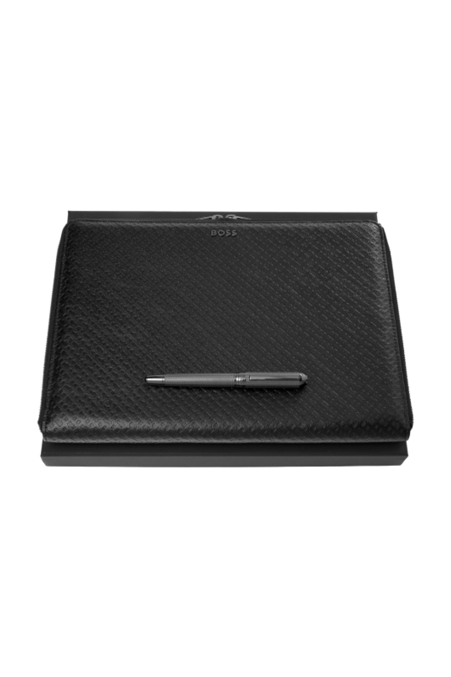 Parure HUGO BOSS (stylo roller & conférencier A4)
