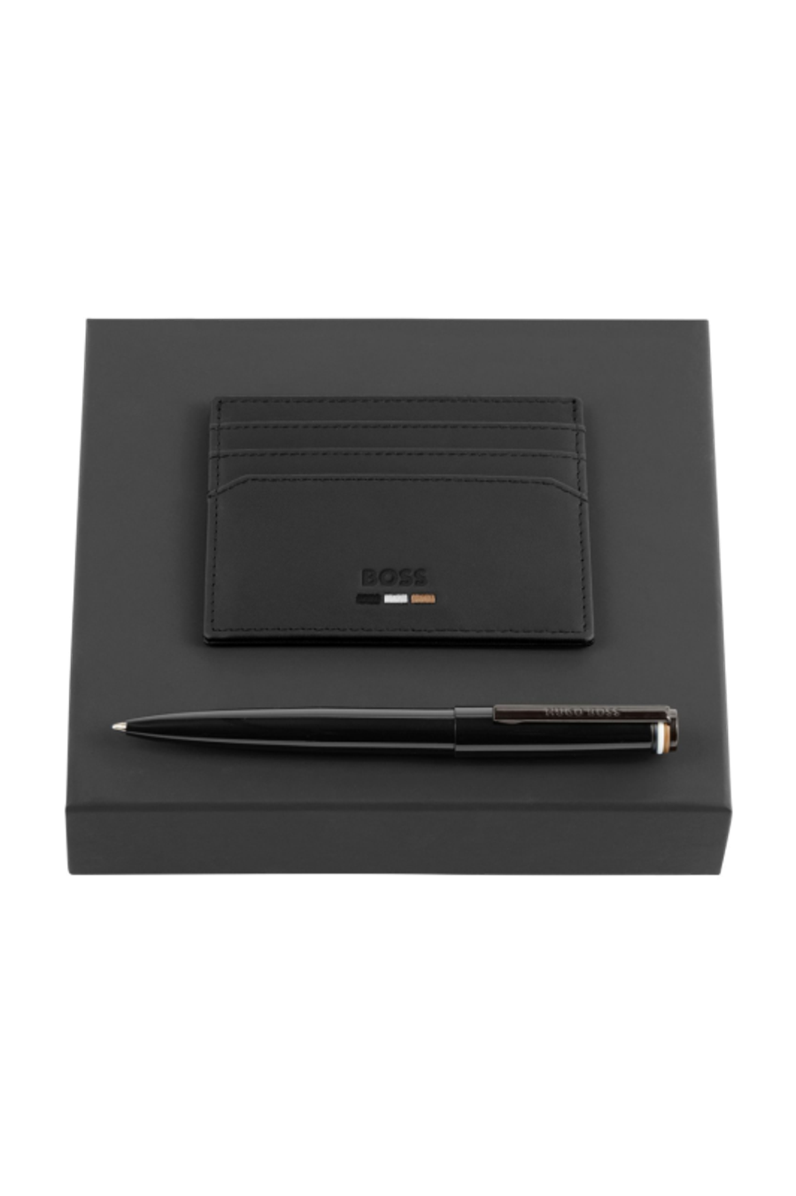 Set HUGO BOSS Black (kugelschreiber & visitenkartenetui)