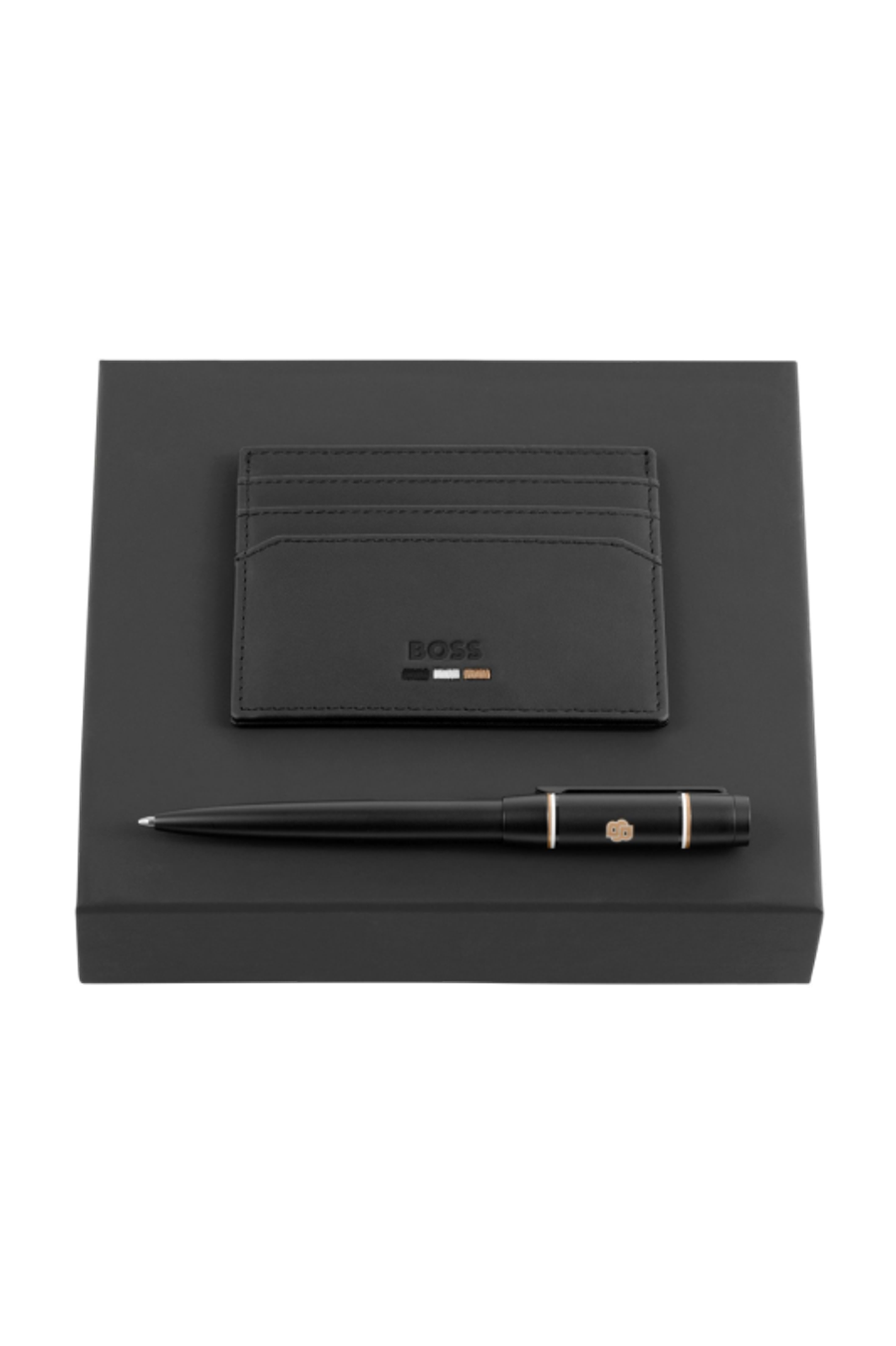 Set HUGO BOSS Black (kugelschreiber & visitenkartenetui)