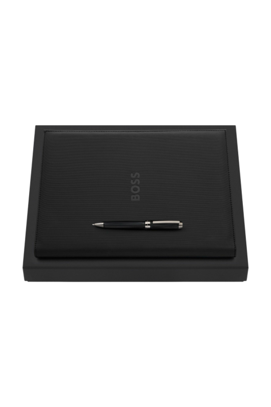 Set HUGO BOSS Black (kugelschreiber & A4 schreibmappe)