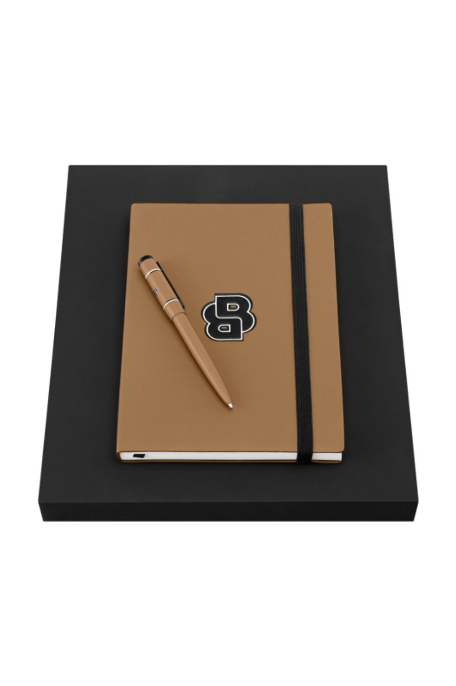 Parure HUGO BOSS Camel (stylo bille & carnet A5)