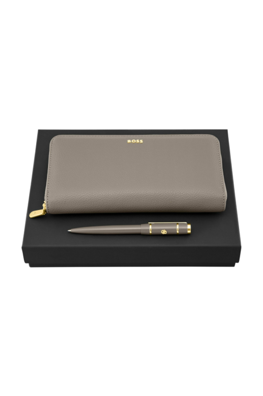 Set HUGO BOSS Taupe (kugelschreiber & brieftasche)