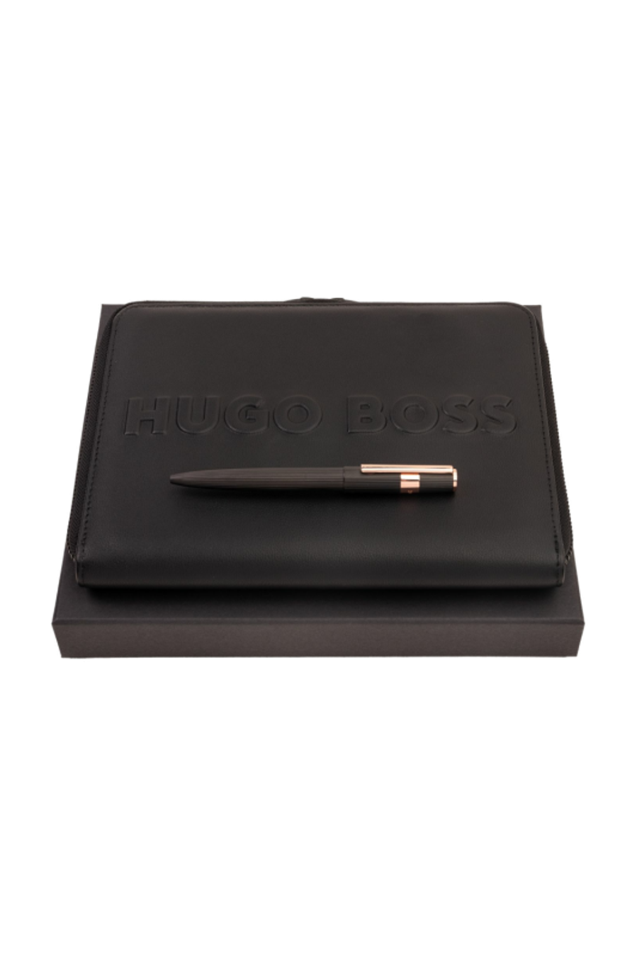 Parure HUGO BOSS (stylo bille & conférencier A5)