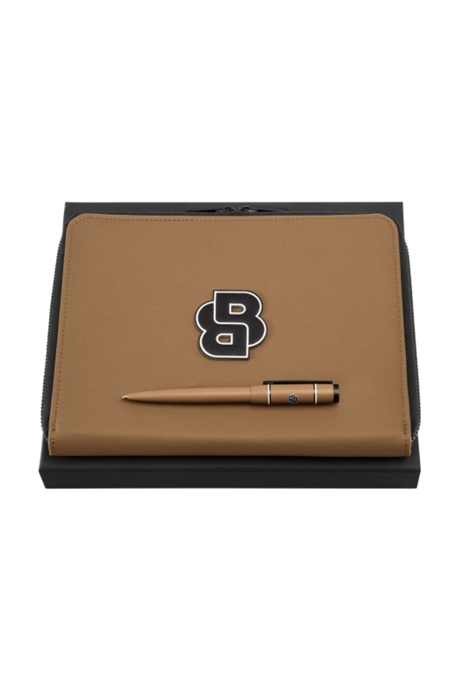 Parure HUGO BOSS Camel (stylo bille & conférencier A5)