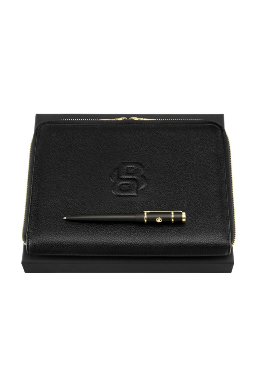 Parure HUGO BOSS Black (stylo bille & conférencier A5)