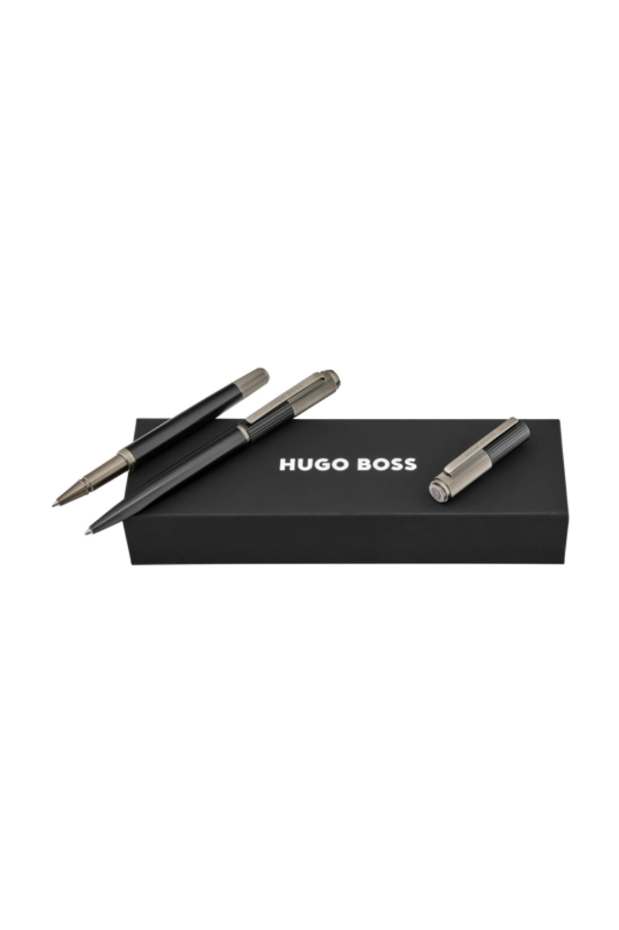 Parure Striade Black (stylo bille & stylo roller)