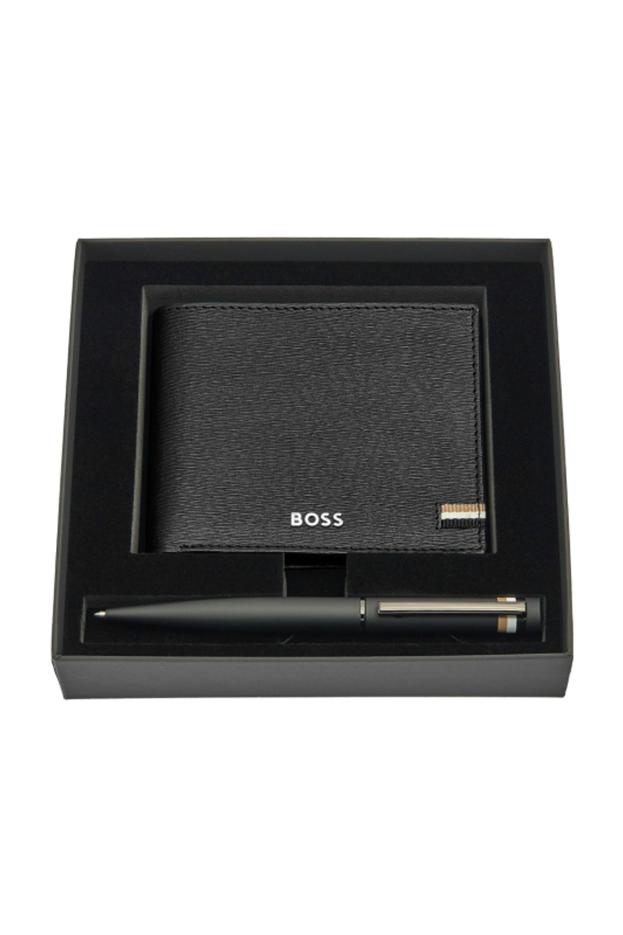 Set HUGO BOSS Black (kugelschreiber & brieftasche)