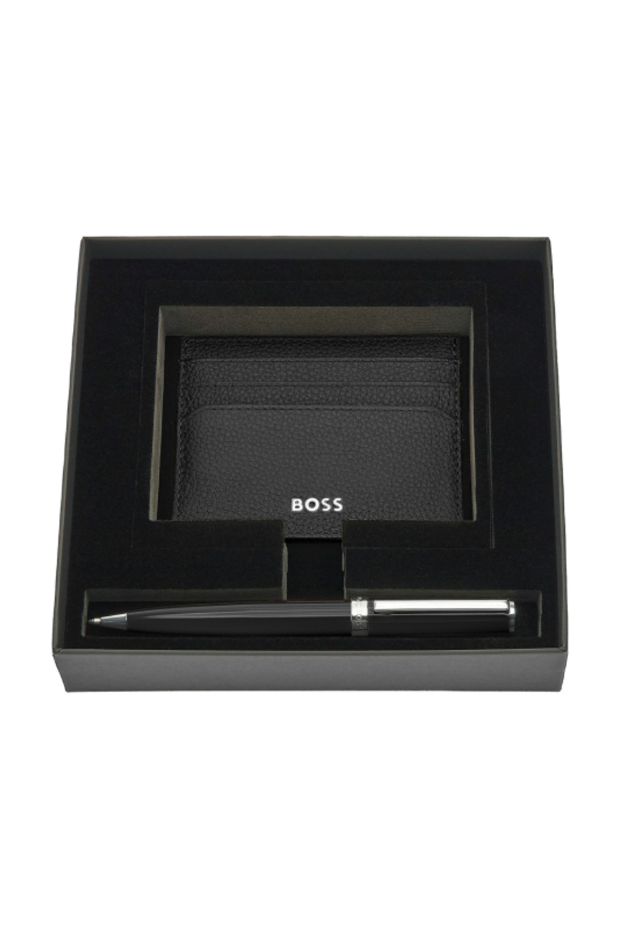 Set HUGO BOSS Black (kugelschreiber & visitenkartenetui)