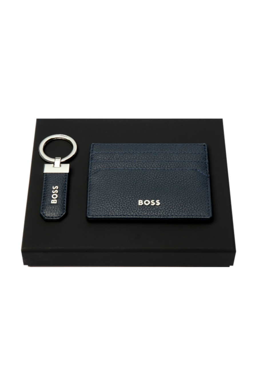 Set Classic Grained Navy (schlüsselring & visitenkartenetui)