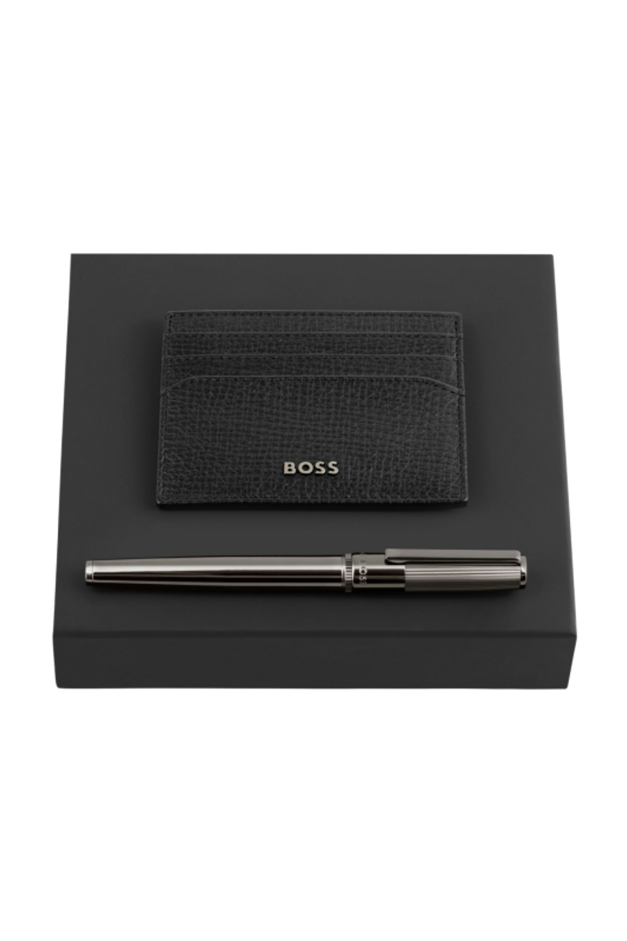 Parure HUGO BOSS (stylo roller & porte-cartes)