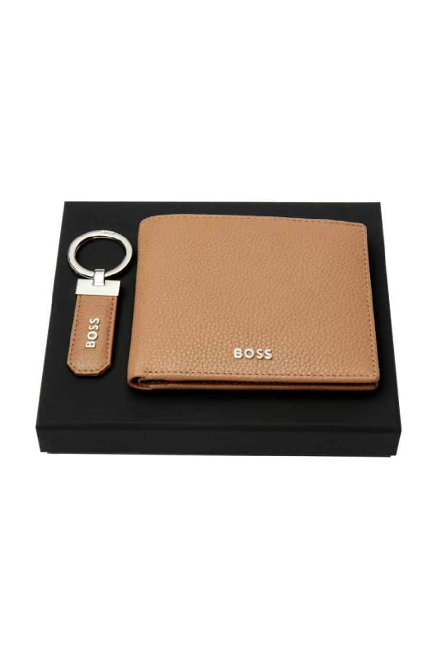 Parure Classic Grained Camel (porte-clefs & portefeuille)