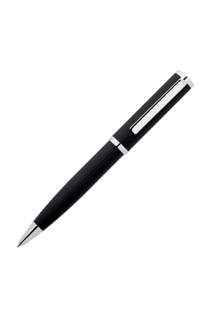 Stylo bille Formation Herringbone Chrome
