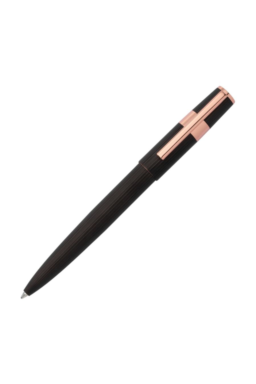 Penna a sfera Gear Pinstripe Black / Rosegold