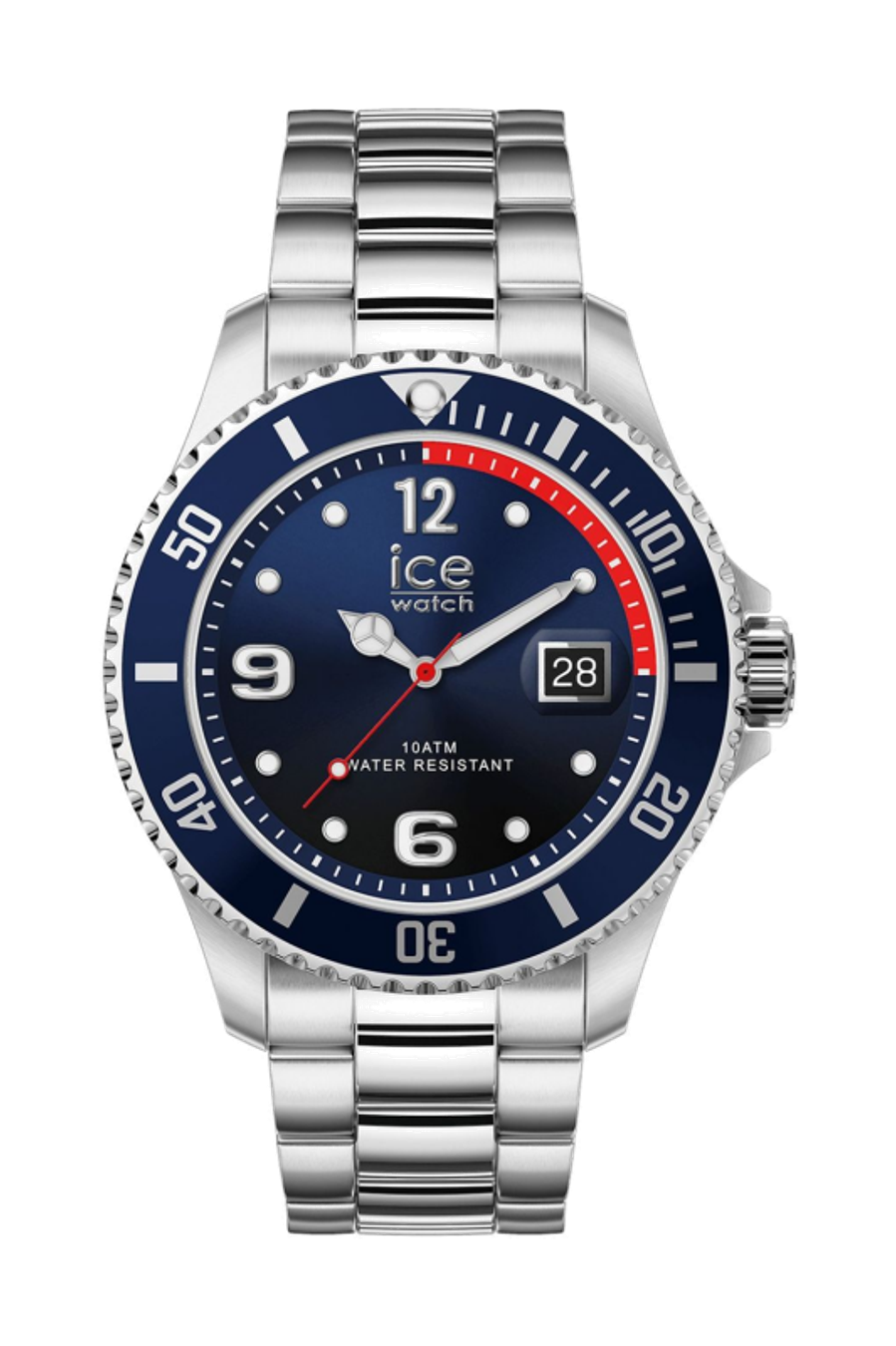 Date watch ICE steel Blue