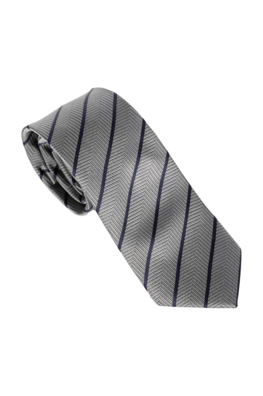 Cravatta in seta Lorem Grey