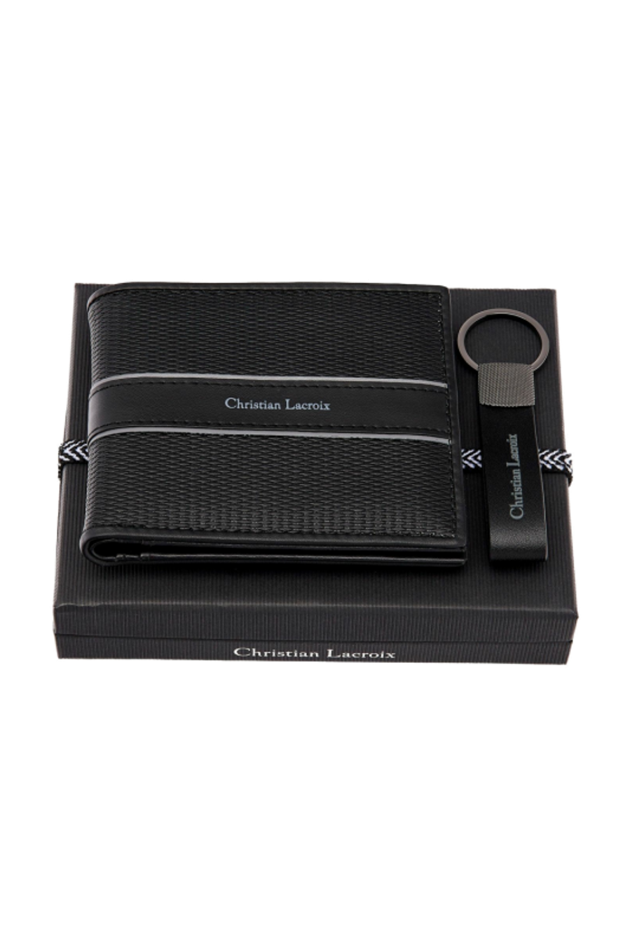 Set Caprio Black (schlüsselring & brieftasche)
