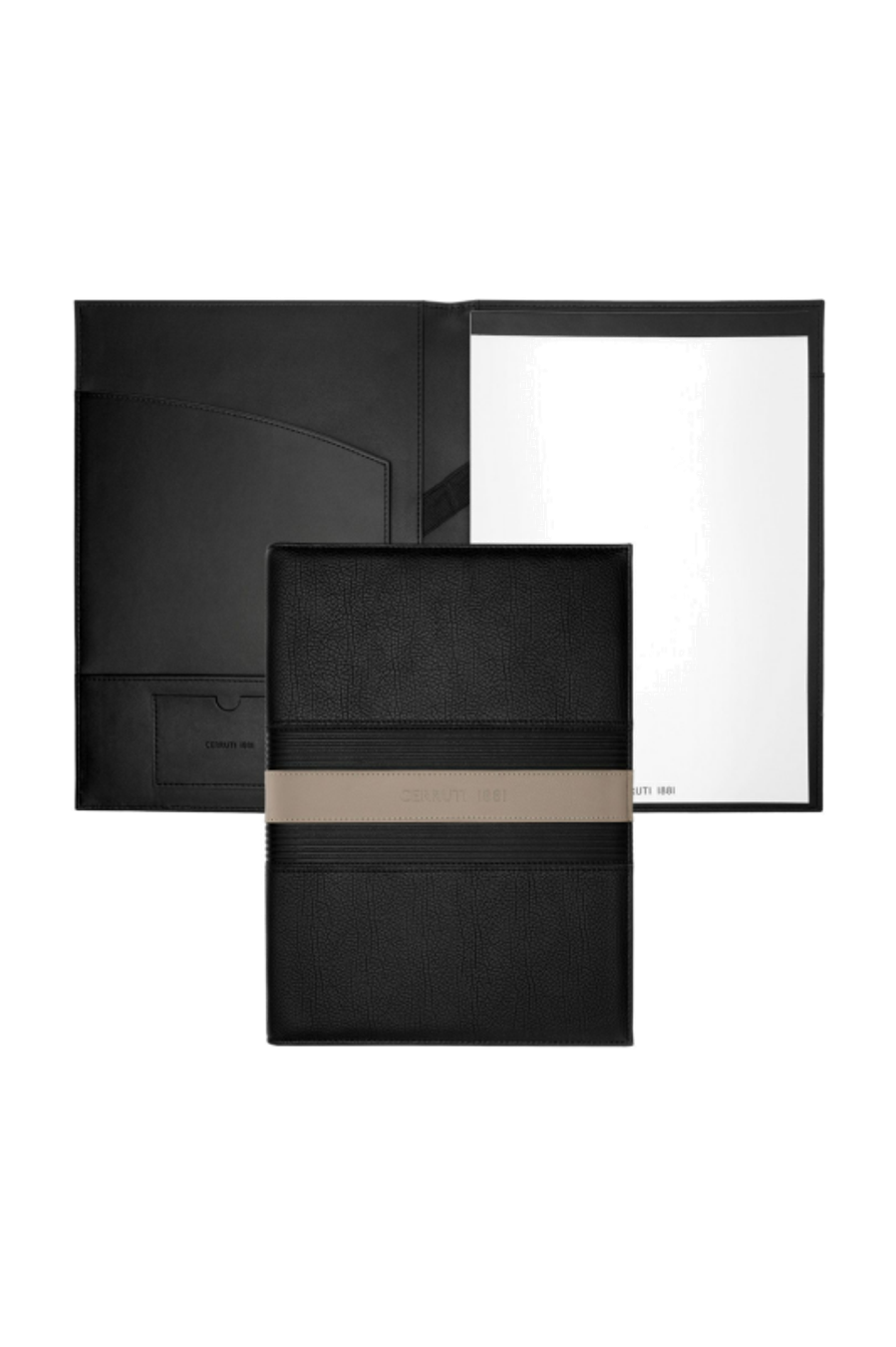 A4 Schreibmappe Delano Taupe & Black