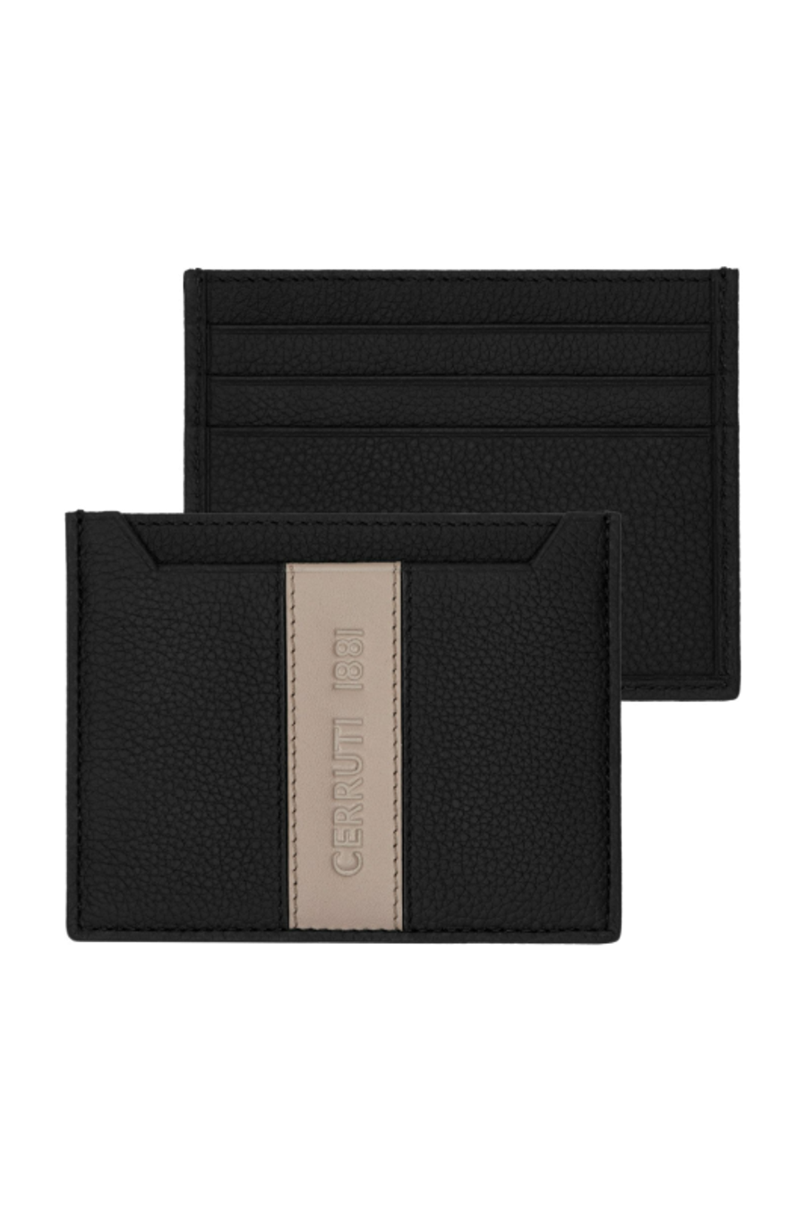 Porte-cartes Delano Taupe & Black