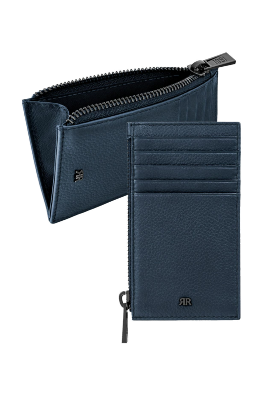Porte-cartes zip Jefferson Dusk Blue