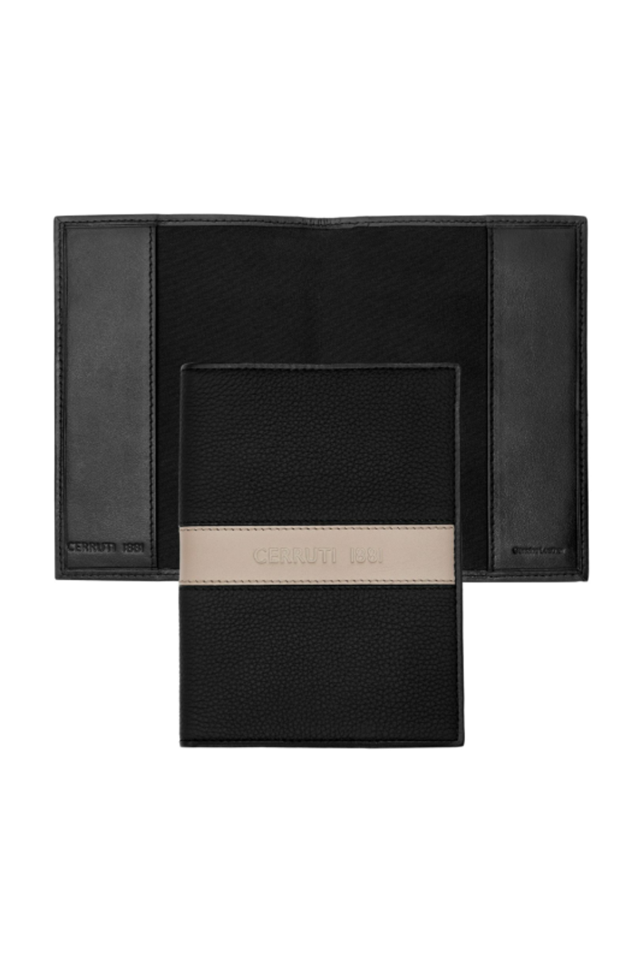 Reisebrieftasche Delano Taupe & Black