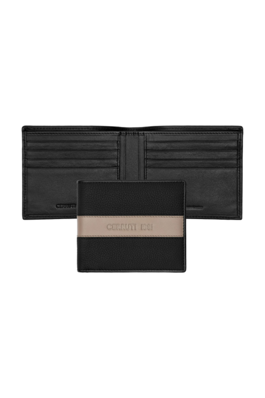 Brieftasche Karten Delano Taupe & Black